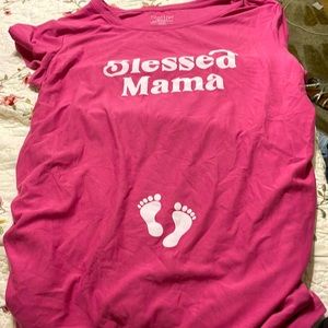 “blessed mama” maternity shirt